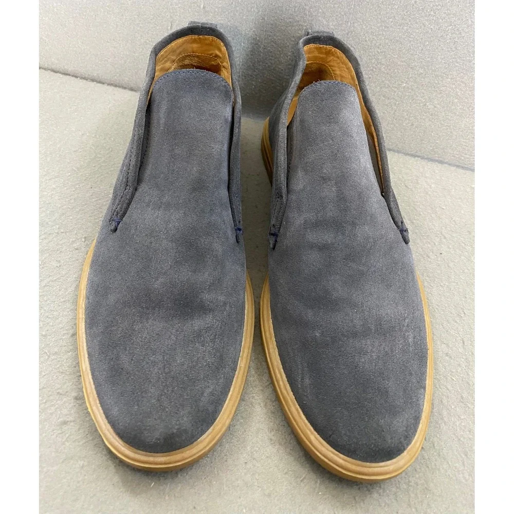 Peter Millar Collection Mens 9M Gray Suede Slip On Chukka Boots  Brazil